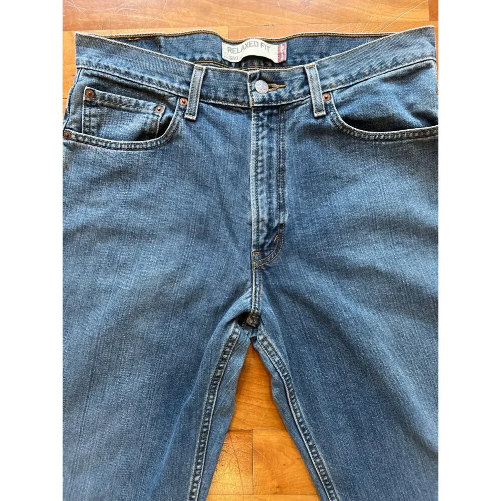 Levis 550 Mens Relaxed Fit Jeans W34 L32 100% Cotton Made In Colombia - Picture 2 of 9